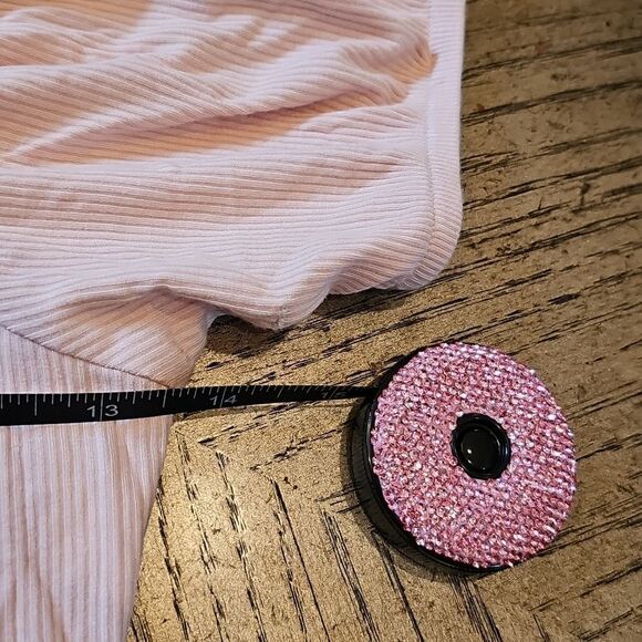 Pink Ribbed Bodysuite Size M NEVER WORN NWOT - Picture 5 of 8